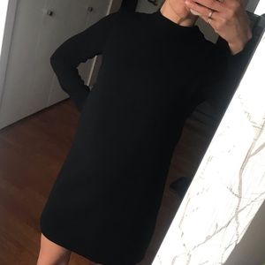 Zara women black fully lined dress xs